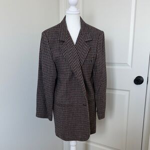 Elegant Women's Houndstooth Blazer